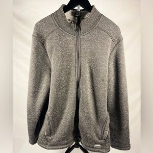 Avalanche Sherpa Lined Full Zip Jacket Gray Outdoor Supply Co Size Large